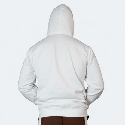 White Spiderman Hoodie Full Zip Up Athletic Fit Fan Gear