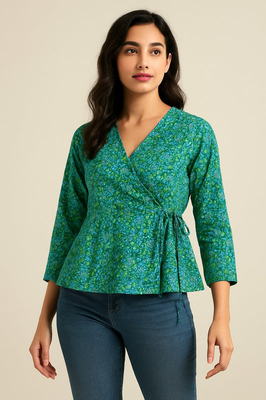 Anghrakha style top for women