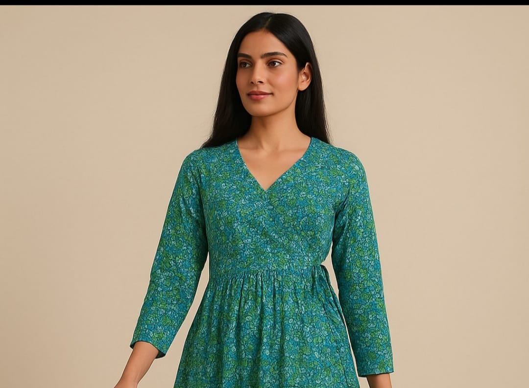 Anghrakha style top for women