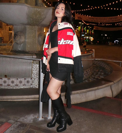 Blackair Motorsport Jacket – Bold Oversized F1 Streetwear