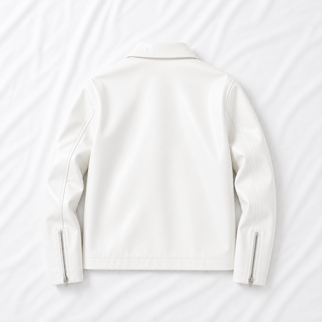 Boxy Fit Faux Leather Jacket – Trendy Unisex Streetwear