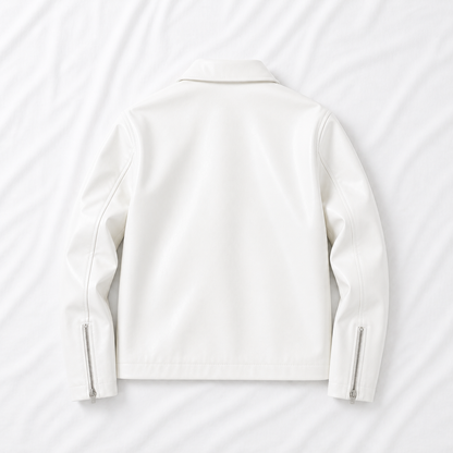 Boxy Fit Faux Leather Jacket – Trendy Unisex Streetwear