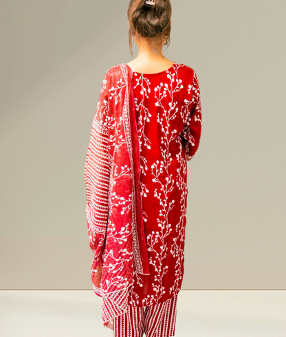 Cotton Kurta Set with Floral Print